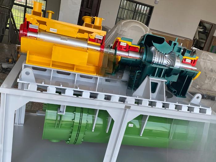 Integrated small steam turbine generator set