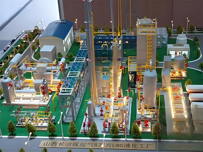 LNG liquefaction plant model