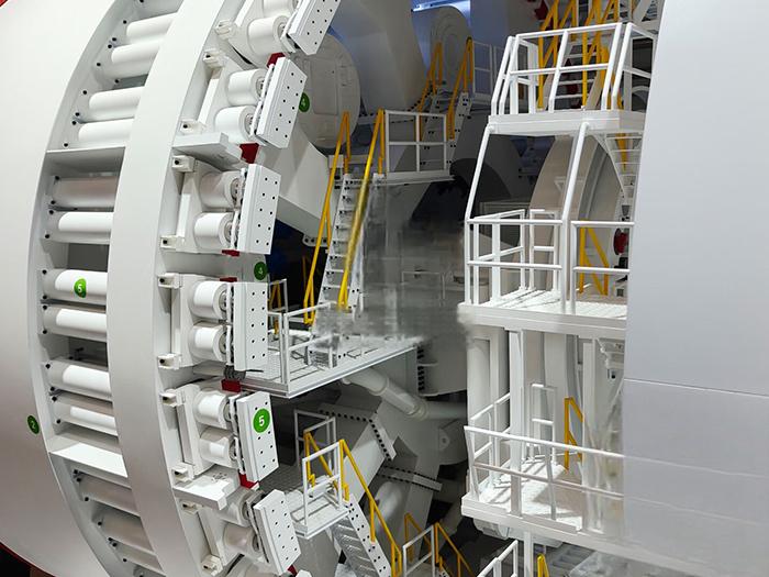 Shield machine structure model